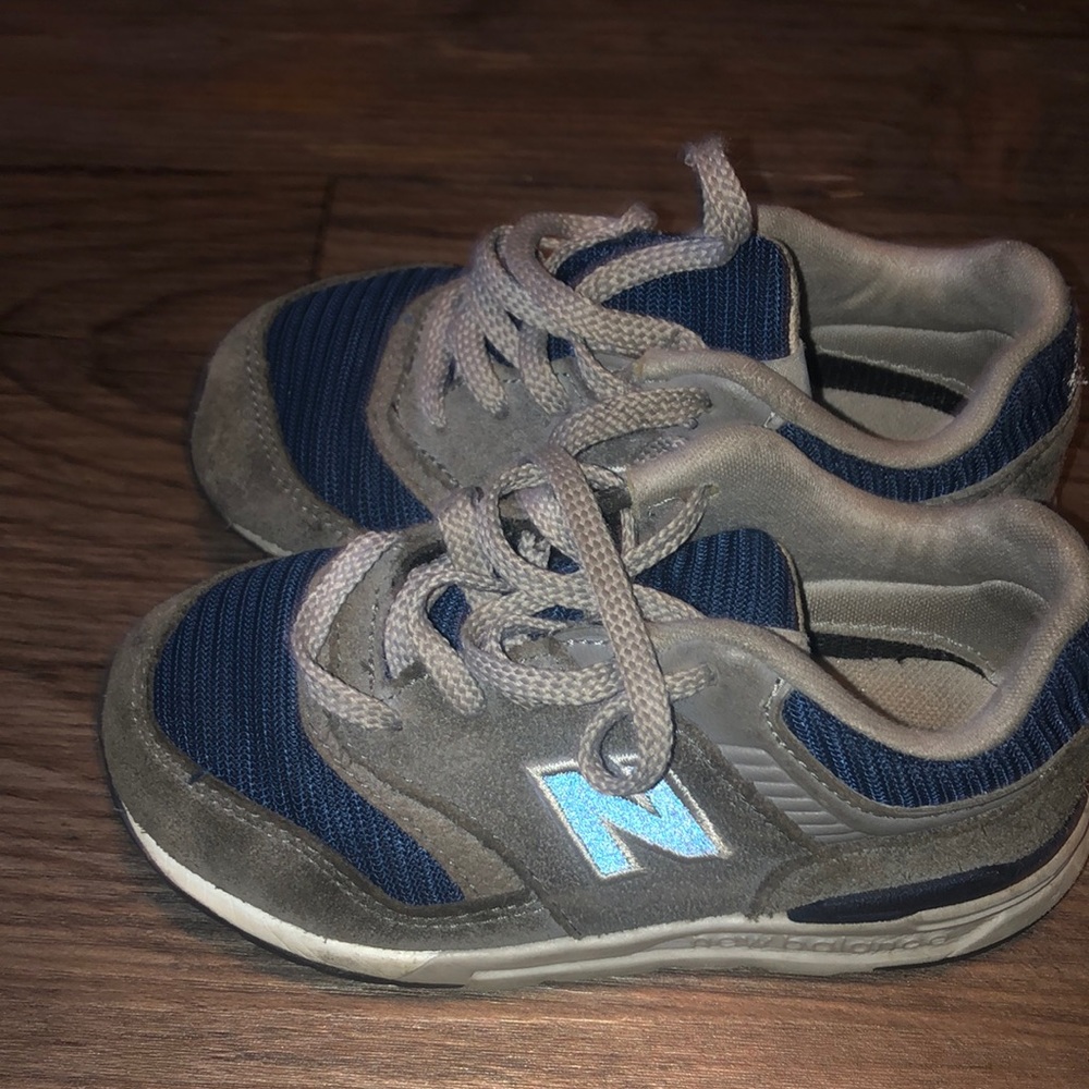 Toddler boy gray new balances.